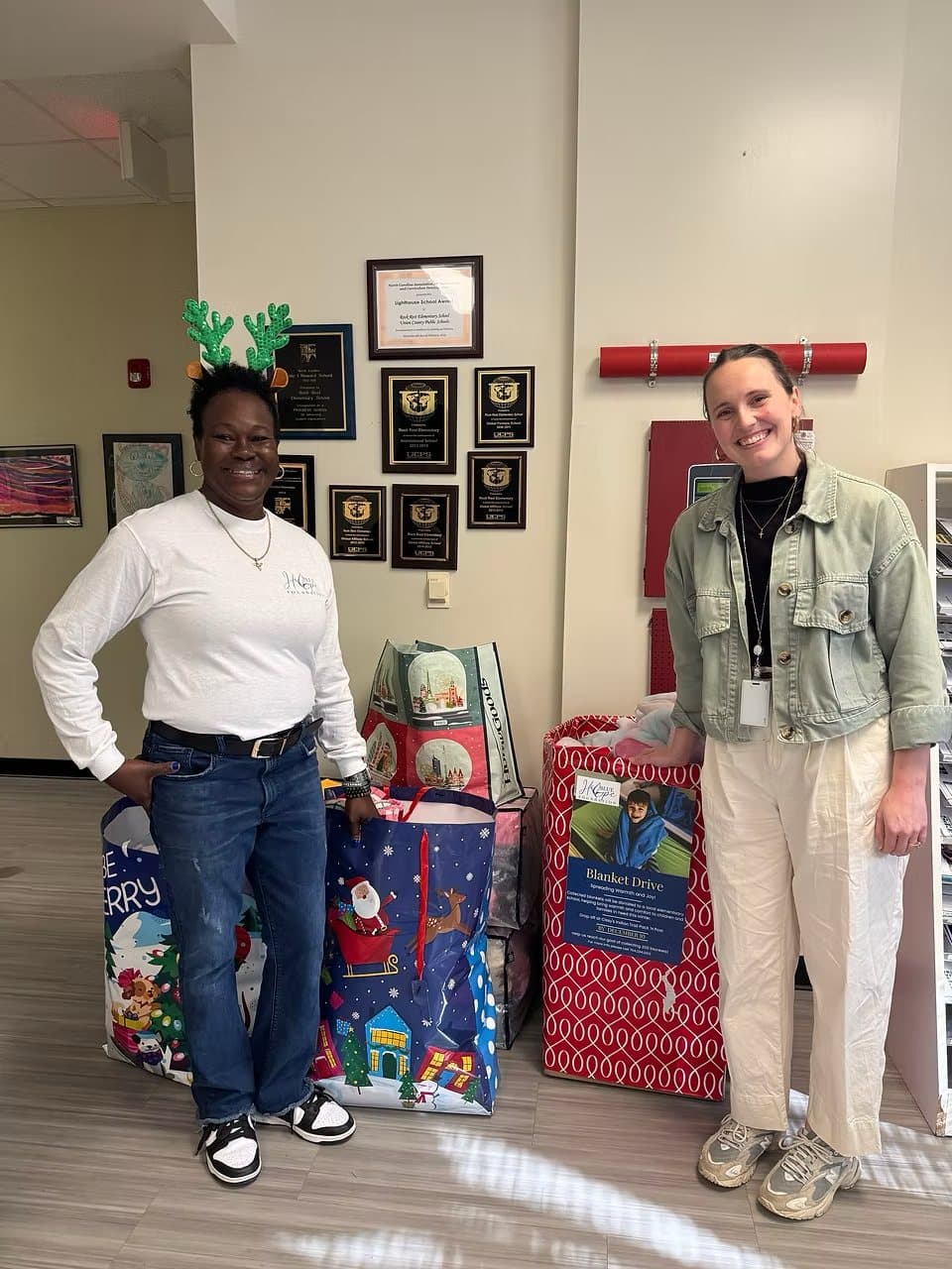 Blanket drive wraps families in warmth